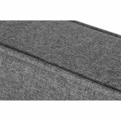 VIG Bedroom BASEL GREY UPHOLSTERED PLATFORM BED