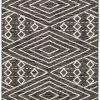 SURYA Rug TOBEY WOOL + COTTON TEXTURED FLATWEAVE: BLACK