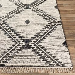 Budget โค๏ธ SURYA SIMI WOOL + COTTON TEXTURED FLATWEAVE: CHARCOAL Rug ๐ 9 SURYA SIMI WOOL + COTTON TEXTURED FLATWEAVE: CHARCOAL Rug