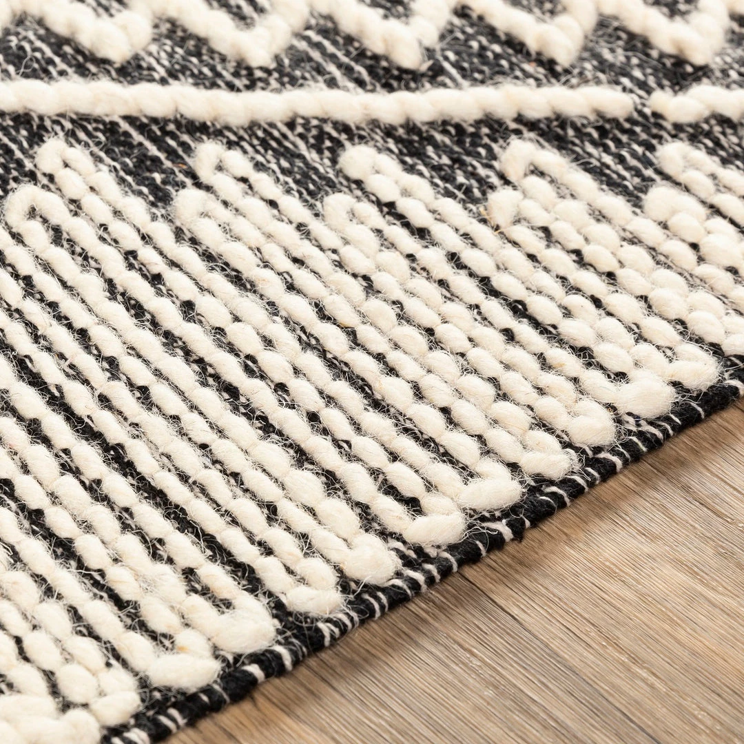 Budget โค๏ธ SURYA SIMI WOOL + COTTON TEXTURED FLATWEAVE: CHARCOAL Rug ๐ 3 SURYA SIMI WOOL + COTTON TEXTURED FLATWEAVE: CHARCOAL Rug