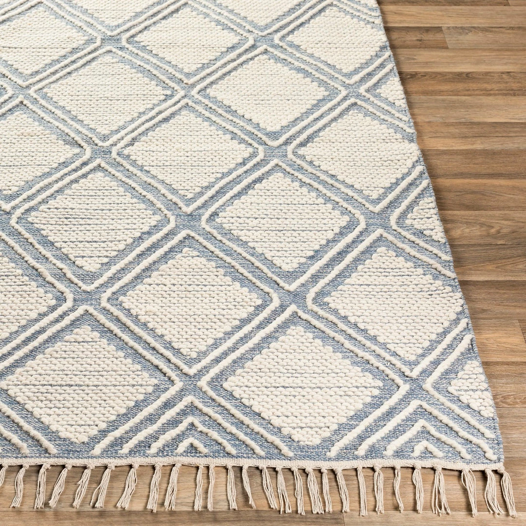 Brand new โ๏ธ SURYA Rug KELE WOOL + COTTON TEXTURED FLATWEAVE: DENIM ๐ฅฐ 5 SURYA Rug KELE WOOL + COTTON TEXTURED FLATWEAVE: DENIM