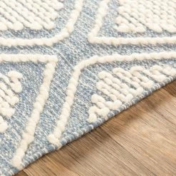 Brand new โ๏ธ SURYA Rug KELE WOOL + COTTON TEXTURED FLATWEAVE: DENIM ๐ฅฐ 9 SURYA Rug KELE WOOL + COTTON TEXTURED FLATWEAVE: DENIM