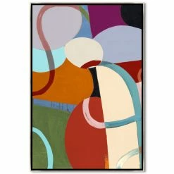 L ART "BE SOMETHING I" SILVER EMBELLISHED ARTWORK