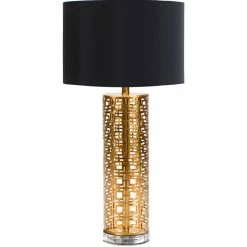 SURYA CANDACE LAMP: GOLD