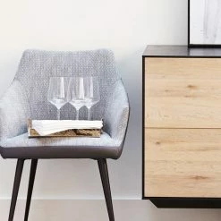 MOES BECKETT DINING CHAIR: GREY Kitchen + Dining