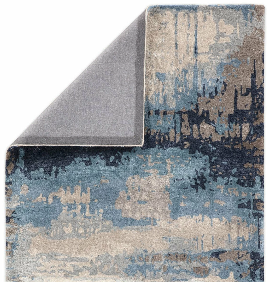 Best Sale ⭐ JAIPUR BENA WOOL + VISCOSE RUG: BLUE, STONE ⭐ 4 JAIPUR BENA WOOL + VISCOSE RUG: BLUE, STONE