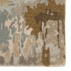 JAIPUR BENA WOOL + VISCOSE RUG: SAND, STONE
