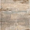 JAIPUR BENA WOOL + VISCOSE RUG: SAND, STONE