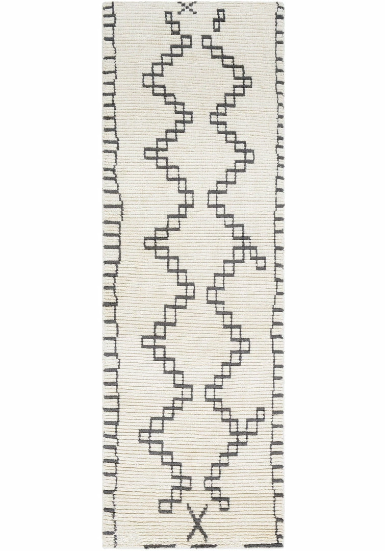 Flash Sale ๐ SURYA BENI HAND-WOVEN WOOL RUG: CREAM, GREY ๐ 7 SURYA BENI HAND-WOVEN WOOL RUG: CREAM, GREY