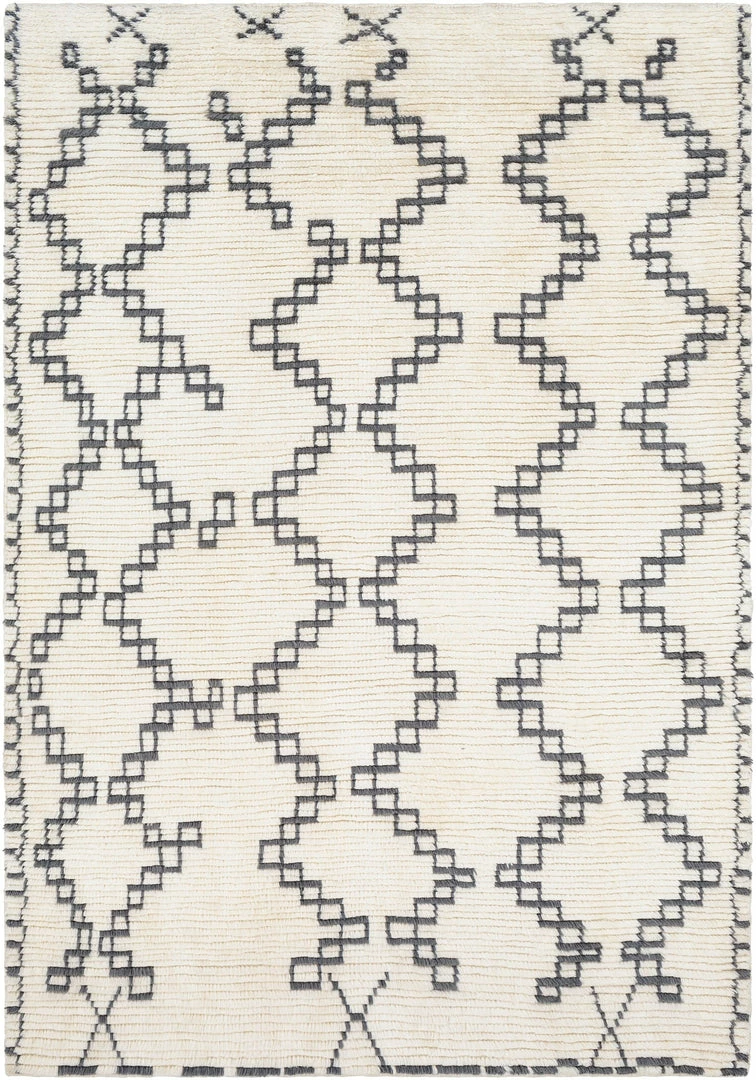 Flash Sale ๐ SURYA BENI HAND-WOVEN WOOL RUG: CREAM, GREY ๐ 1 SURYA BENI HAND-WOVEN WOOL RUG: CREAM, GREY