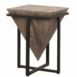 UTTERMOST BERTRAND AGED WOOD END TABLE Furniture