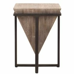 UTTERMOST BERTRAND AGED WOOD END TABLE Furniture