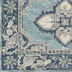 SURYA CLARA WOOL RUG: DENIM