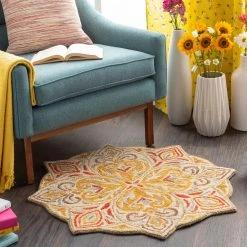 Buy ๐ฏ SURYA TALLULAH ROUND RUG โจ 37 SURYA TALLULAH ROUND RUG