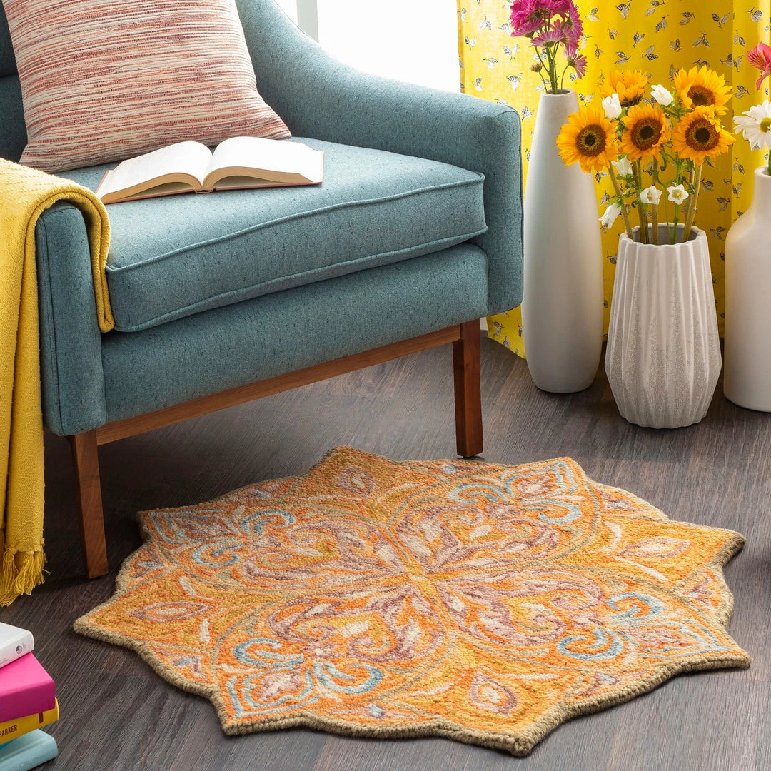 Buy ๐ฏ SURYA TALLULAH ROUND RUG โจ 2 SURYA TALLULAH ROUND RUG