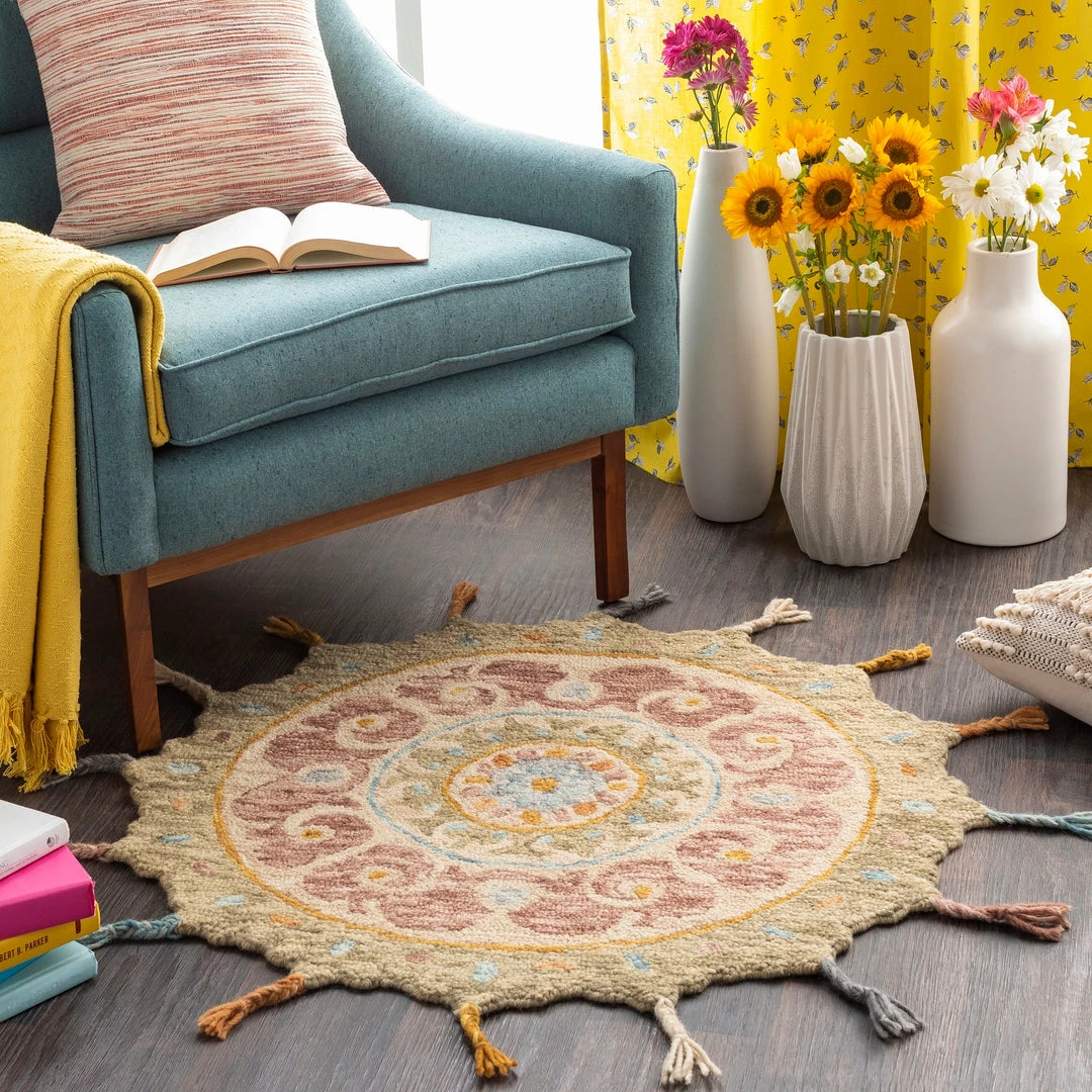 Budget π SURYA TALLU ROUND RUG β 11 SURYA TALLU ROUND RUG