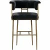 TOV BIANCA VELVET BAR STOOL