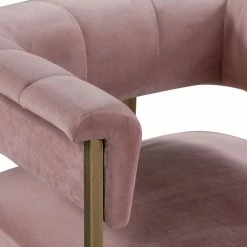 TOV BIANCA VELVET BAR STOOL