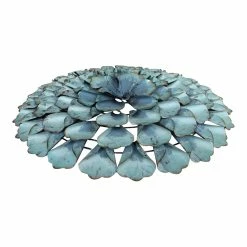MOES BIG BLUE BLOSSOM METAL WALL ART