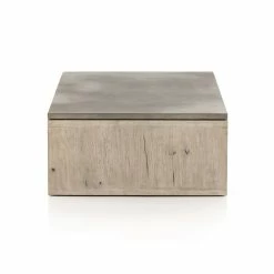 FOUR HANDS BINA OAK + CONCRETE COFFEE TABLE Furniture