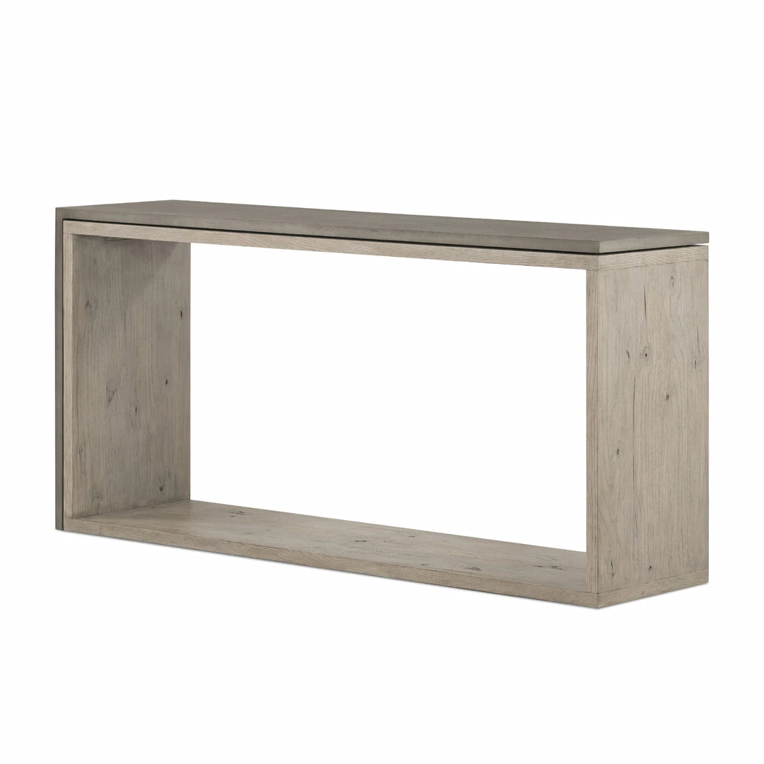 Flash Sale π FOUR HANDS BINA OAK + CONCRETE CONSOLE TABLE Furniture β 3 FOUR HANDS BINA OAK + CONCRETE CONSOLE TABLE Furniture