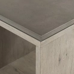 FOUR HANDS BINA OAK + CONCRETE END TABLE Furniture