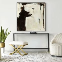 L ART "BLACK AND WHITE COMPARISON" CANVAS ART Wall Art