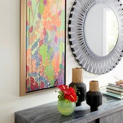 CYAN BLACK & GOLD ALLUMAGE VASES Pillows + Decor