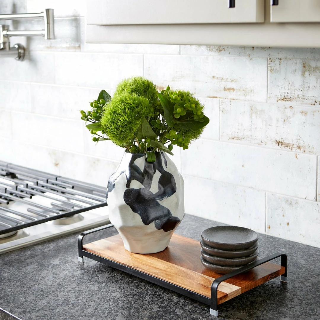 Flash Sale ๐ CYAN Pillows + Decor BLACK & WHITE MOD VASE ๐ 1 CYAN Pillows + Decor BLACK & WHITE MOD VASE