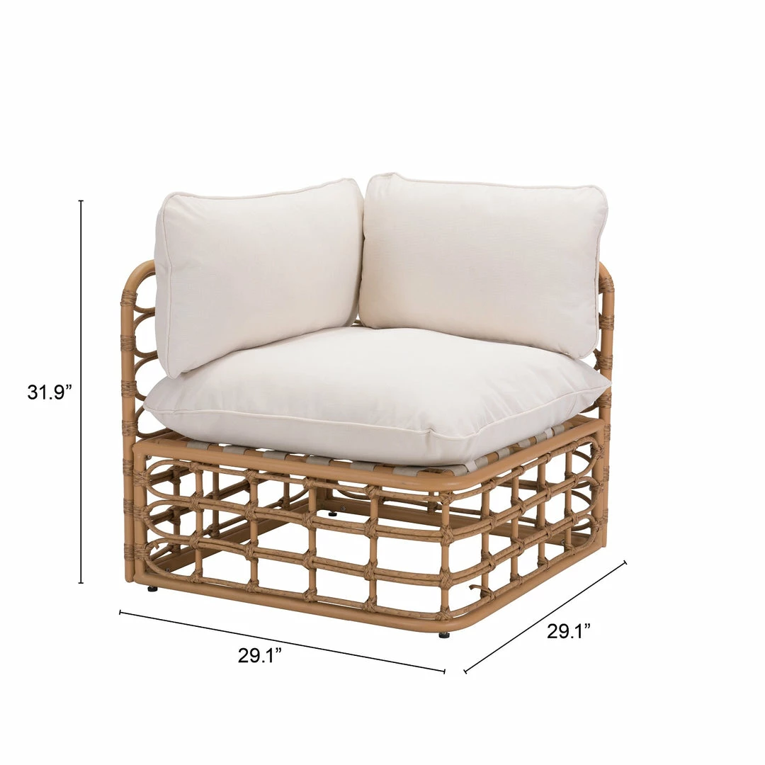 Outlet π ZUO BLANCHE SYNTHETIC RATTAN POLE MODULAR OUTDOOR SOFA π 9 ZUO BLANCHE SYNTHETIC RATTAN POLE MODULAR OUTDOOR SOFA