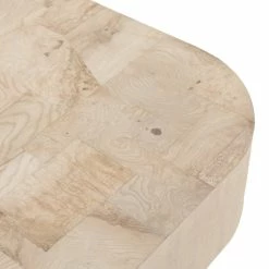 FOUR HANDS BLANCO BLEACHED BURL COFFEE TABLE