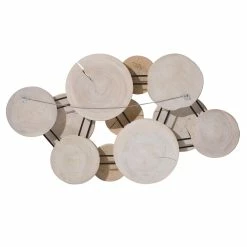 PHILLIPS COLLECTION BLEACHED WOOD CLOUD DIMENSIONAL WALL ART Wall Sculptures + Decor