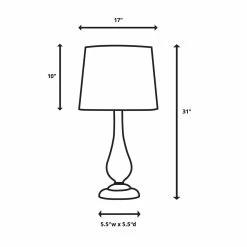 UTTERMOST Lighting BLUE STARGAZER ART GLASS LAMP