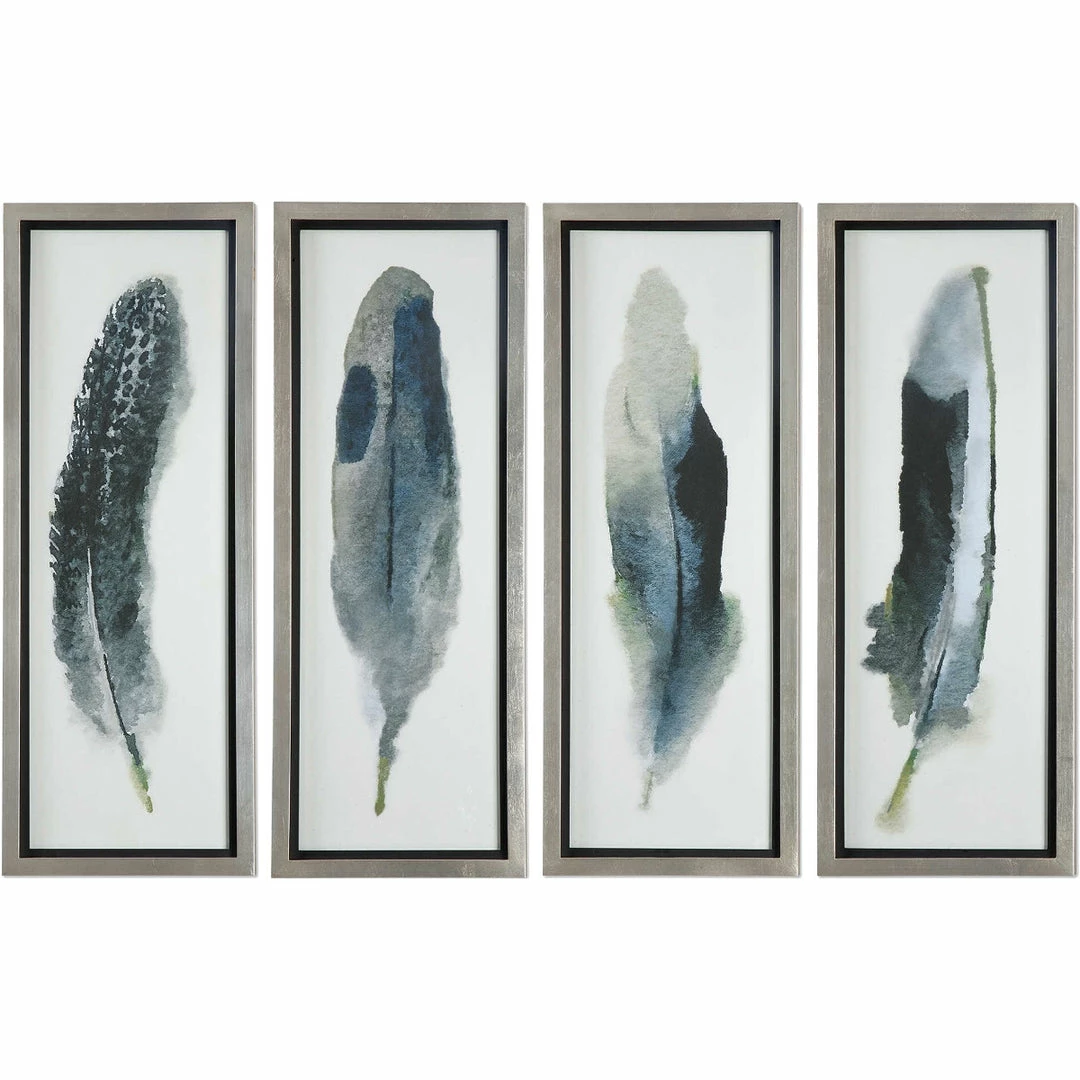 Top 10 โค๏ธ UTTERMOST "FEATHERED BEAUTY" GLASS FRAMED PRINTS | SET OF 4 ๐ 1 UTTERMOST "FEATHERED BEAUTY" GLASS FRAMED PRINTS | SET OF 4