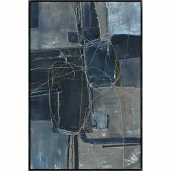 L ART Wall Art "BLUE COME TRUE" LINEN CANVAS ART