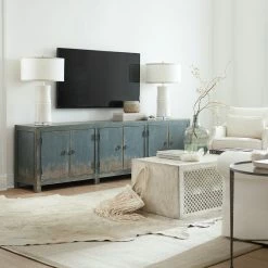 HOOKER Furniture BOHEME RUSTIC FRENCH BLUE MEDIA CONSOLE
