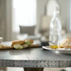 Discount βοΈ HOOKER Furniture BOHEME ZINC TOP ROUND DINING TABLE π 13 HOOKER Furniture BOHEME ZINC TOP ROUND DINING TABLE