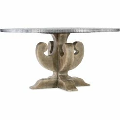 Discount βοΈ HOOKER Furniture BOHEME ZINC TOP ROUND DINING TABLE π 10 HOOKER Furniture BOHEME ZINC TOP ROUND DINING TABLE