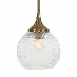 UTTERMOST BOLLA AGED BRASS MINI PENDANT