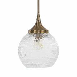 UTTERMOST BOLLA AGED BRASS MINI PENDANT