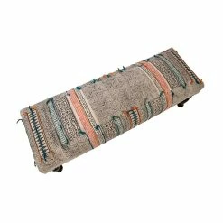 DOVETAIL BORO TRIBAL PRINT KILIM BENCH