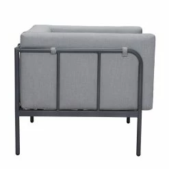 ZUO BECK OUTDOOR ARM CHAIR: GREY