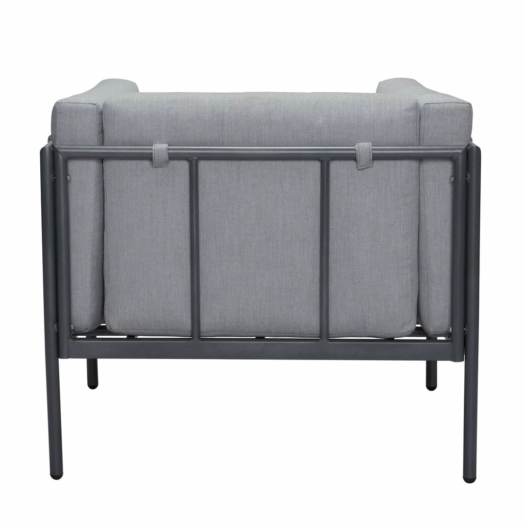 Cheap β ZUO BECK OUTDOOR ARM CHAIR: GREY 𧨠4 ZUO BECK OUTDOOR ARM CHAIR: GREY