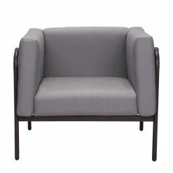 ZUO BECK OUTDOOR ARM CHAIR: TAUPE