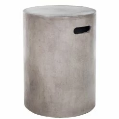 URBIA Living Room CONCRETE CYLINDER STOOL