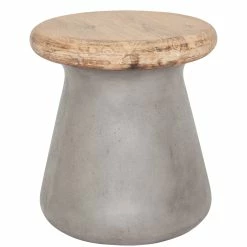 MOES Living Room CONRETE SHROOM STOOL