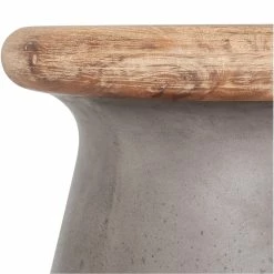 MOES Living Room CONRETE SHROOM STOOL