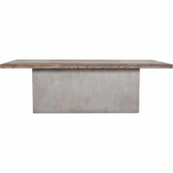 MOES 8' KAIA OAK + CONCRETE DINING TABLE Kitchen + Dining