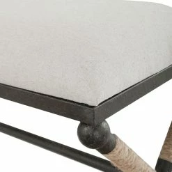 UTTERMOST BRADDOCK NATURAL CANVAS BENCH