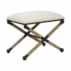 Budget π UTTERMOST Furniture BRADDOCK NATURAL CANVAS SMALL BENCH β 8 UTTERMOST Furniture BRADDOCK NATURAL CANVAS SMALL BENCH